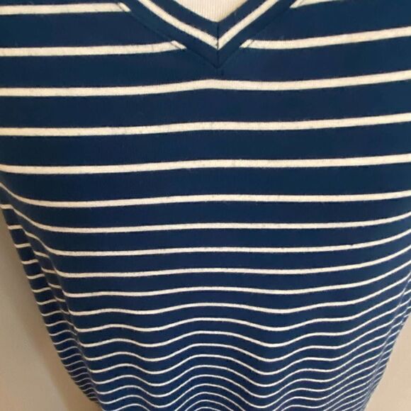 Matilda Jane Set Sail Striped Maxi Dress Teal Blue Stripes Small - Picture 6 of 7